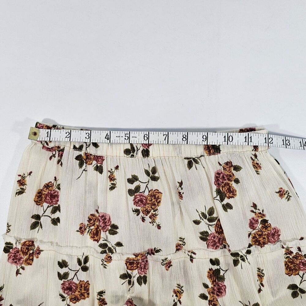Denim & Supply Ralph Lauren Floral Peasant Blouse Tiered Maxi Skirt Boho Set XS - Picture 6 of 7